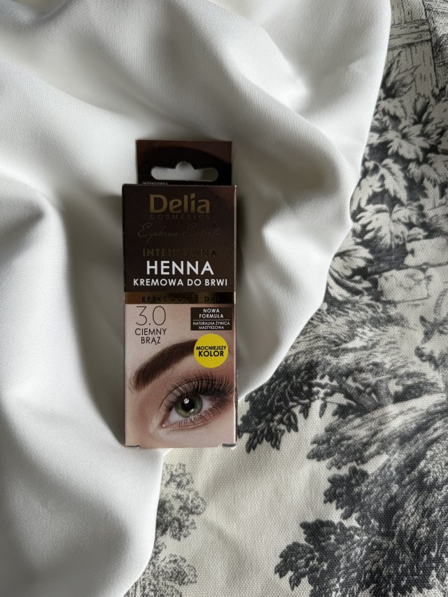 Delia Henna do brwi, Kremowa, nr 3.0 Ciemny brąz