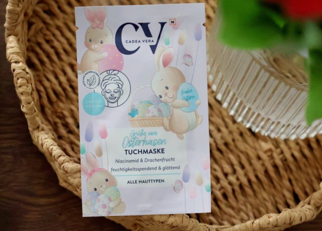 CadeaVera Maseczka do twarzy w płacie, Grübe vom Osterhasen