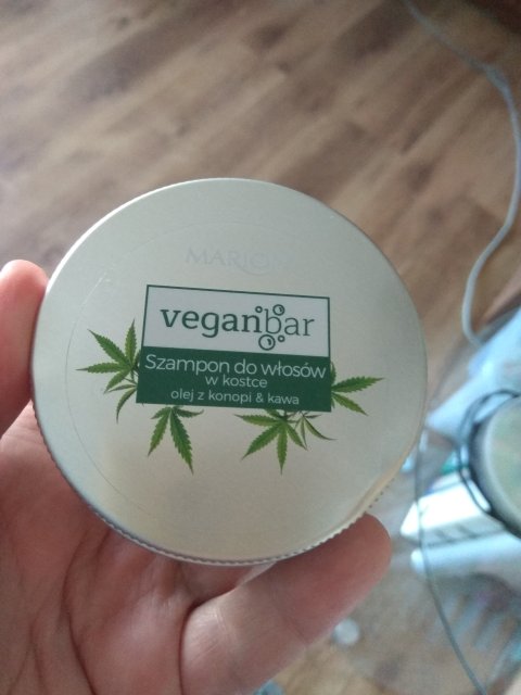 Marion Veganbar, Szampon do włosów w kostce, Olej z konopii i kawa