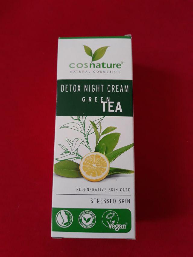 Cosnature Krem do twarzy, Na noc, Detox, Zielona herbata