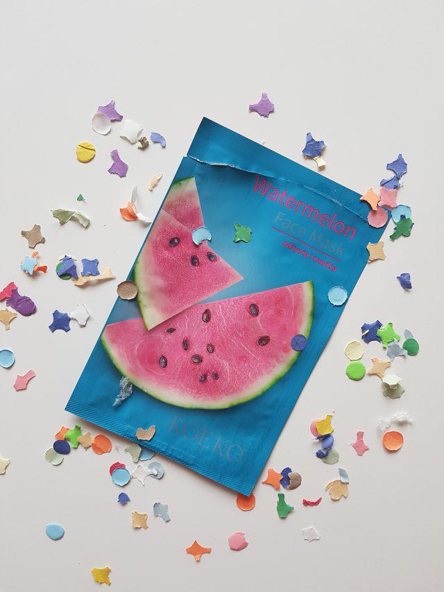 Koeko Maska do twarzy w płacie, Watermelon