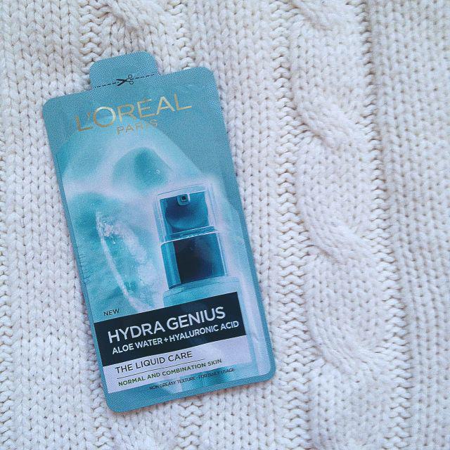L'Oréal Hydra Genius Aloe Water, Płynna pielęgnacja nawilżająca, Skóra normalna i mieszana