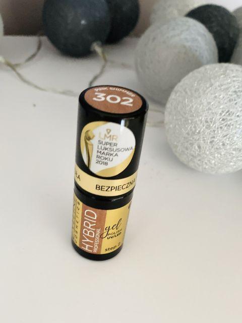 Eveline Hybrid Professional, Lakier hybrydowy, nr 302 Pink Shimmer