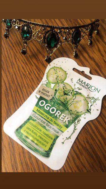 Marion Fit&Fresh, Maseczka do twarzy, Ogórek