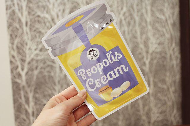 Dr. Mola Maseczka do twarzy w płacie, Propolis Cream