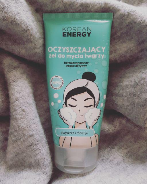 Marion Korean Energy, Żel do mycia twarzy, Oczyszczający, Botaniczny kawior i węgiel aktywny
