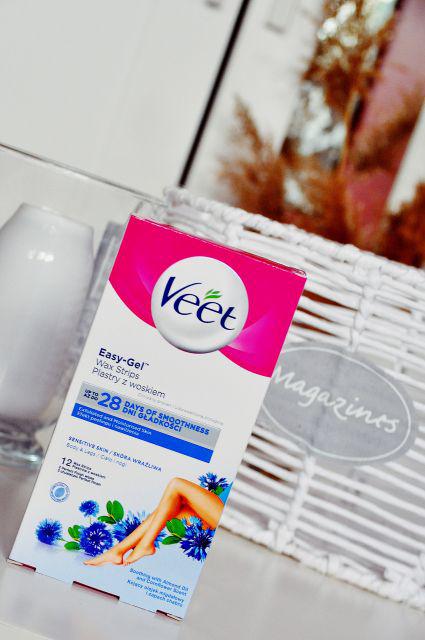 Veet Plastry z woskiem do depilacji ciała, Skóra wrażliwa 