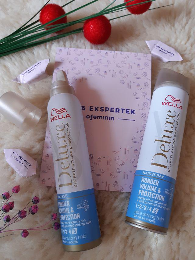 Wella Deluxe Wonder Volume & Protection, Lakier i pianka