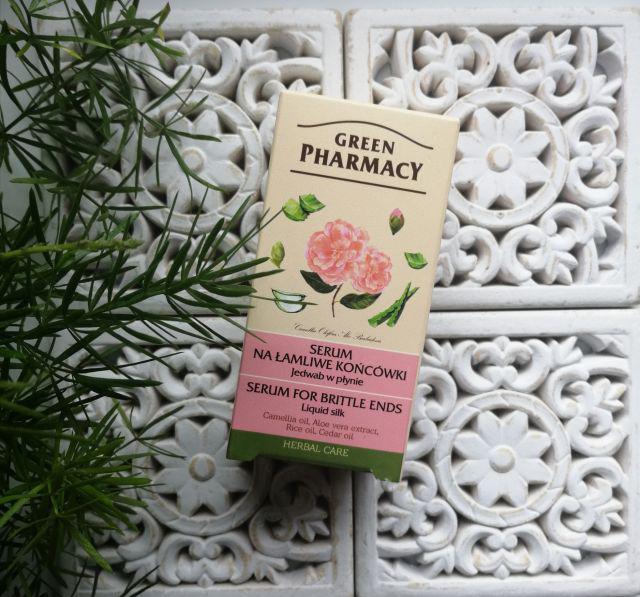 Green Pharmacy Serum na łamliwe końcówki, Jedwab w płynie