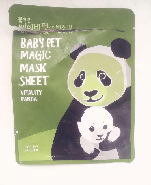 Holika Holika Maska do twarzy w płacie, Baby Pet Magic Mask Sheet, Vitality, Panda