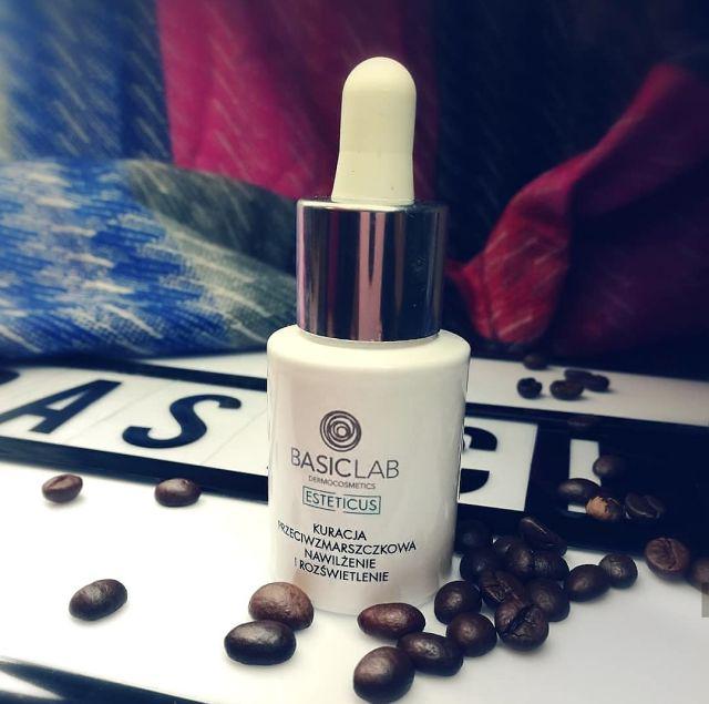 BasicLab Dermocosmetics Esteticus, Kuracja do twarzy, Przeciwzmarszczkowa, Nawilżenie i rozświetlenie