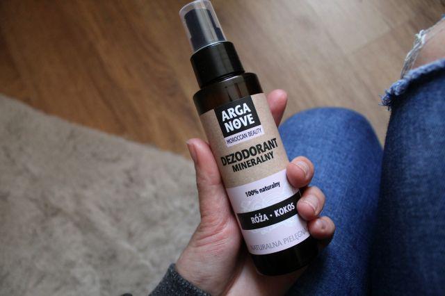 Arganove Moroccan Beauty, Dezodorant mineralny w sprayu, Róża 