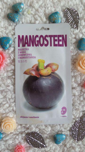 Mishe Maska do twarzy w płacie, Mangostan, Z wodą lodowcową