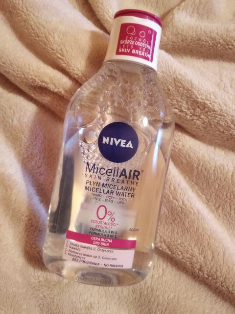 Nivea MicellAIR Skin Breathe, Płyn Micelarny, Twarz, oczy i usta, Cera sucha