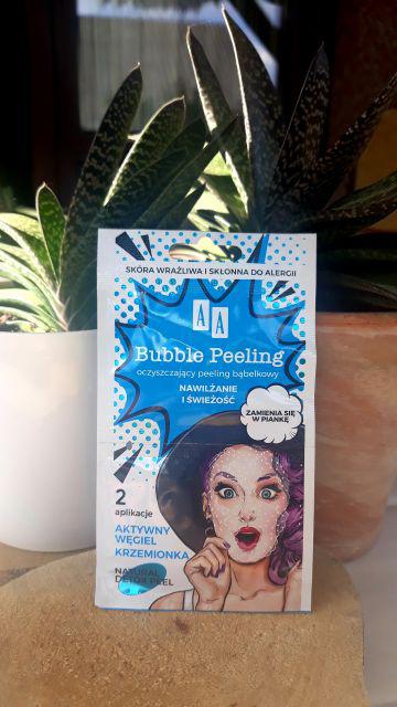 AA Bubble Peeling, Peeling bąbelkowy do twarzy, Oczyszczający, Nawilżenie i świeżość, Aktywny węgiel i krzemionka