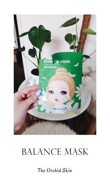 The Orchid Skin Maska do twarzy w płacie, Orchid Flower, Balance Mask 