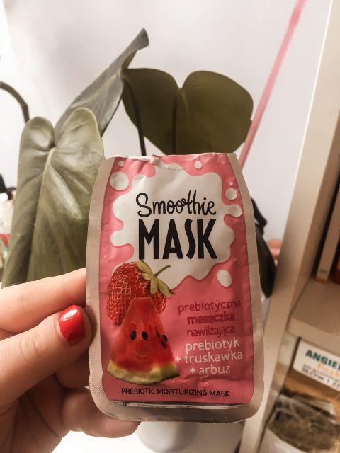 Bielenda Smoothie Mask, Maseczka do twarzy, Prebiotyczna, Nawilżająca, Prebiotyk + Truskawka + Arbuz