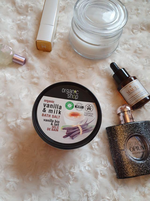 Organic Shop Sól do kąpieli, Wanilia i mleko