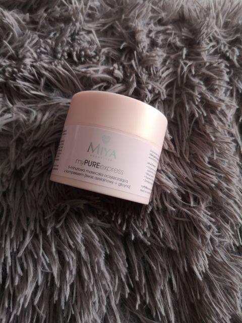 Miya Cosmetics myPUREexpress, Maseczka do twarzy, 5 minutowa, Oczyszczająca, Kwas azelainowy + glicyna