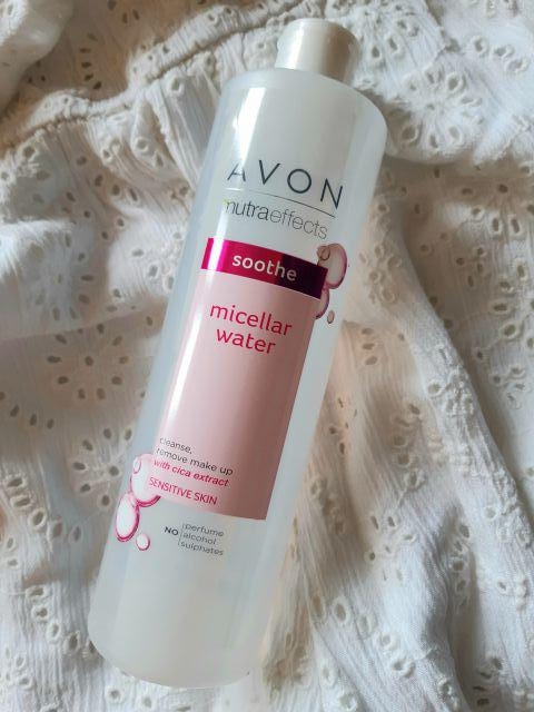 Avon Nutra Effect, Soothe, Płyn micelarny do twarzy, Skóra wrażliwa, Ekstrakt z rośliny cica