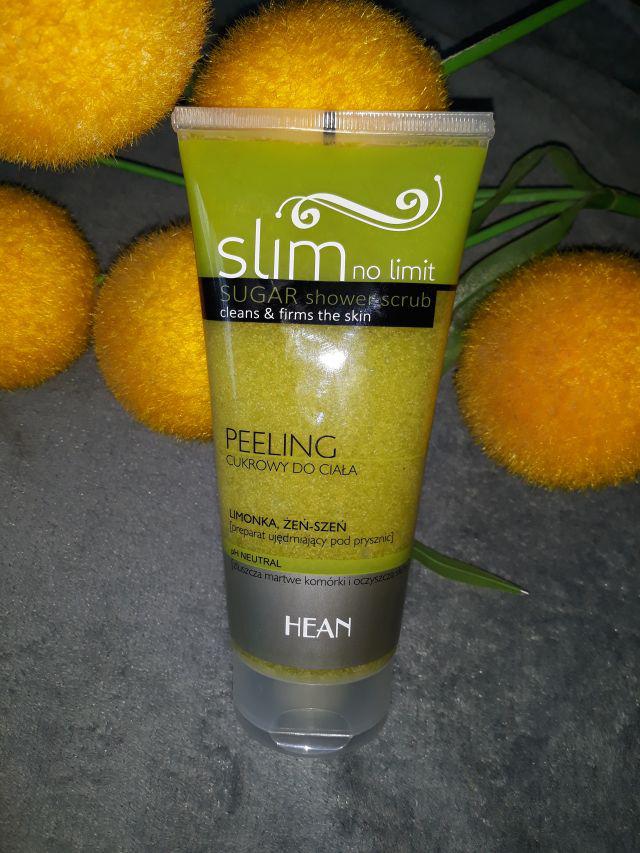 HEAN Slim No Limit, Peeling do ciała, Cukrowy, Limonka i żeń-szeń