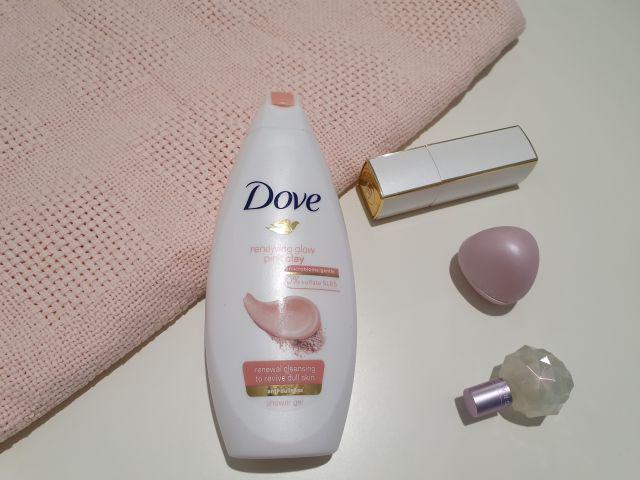 Dove Glow, Żel pod prysznic, Z różową glinką