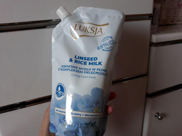 Luksja Creamy, Mydło w płynie, Linseed & Rice Milk
