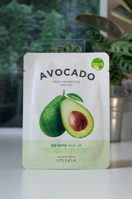 IT'S SKIN Maska do twarzy w płacie, High-Nutrition, Avocado