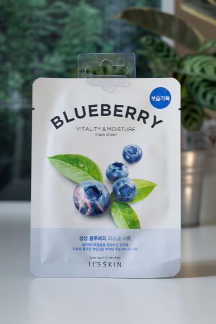 IT'S SKIN Maska do twarzy w płacie, Vitality & Moisture, Blueberry