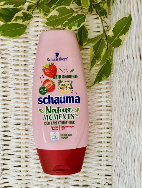 Schwarzkopf Schauma, Nature Moments, Hair Smoothie, Odżywka do włosów, Strawbeerry & Banana & Chia Seeds