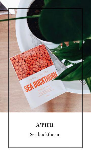 A'pieu Maska do twarzy w płacie, My Skin Fit , Sea Buckthorn