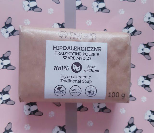 Barwa Hipoalergiczne tradycyjne polskie szare mydło w kostce
