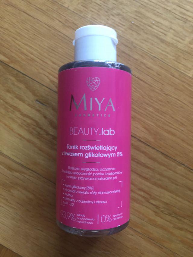 Miya Cosmetics Beauty lab, Tonik do twarzy, Rozświetlający, Kwas glikolowy 5%