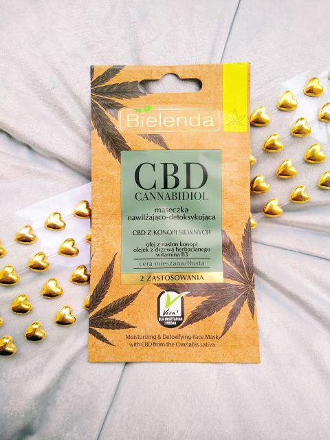 Bielenda CBD, Cannabidiol, Maseczka do twarzy, Nawilżająco-detoksykująca