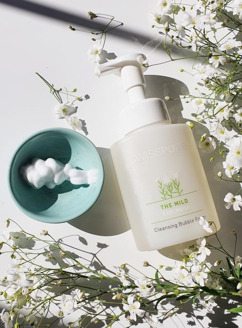 Swiss Pure Pianka do oczyszczania twarzy, Cleansing Bubble Foam, The Mild Edelweiss