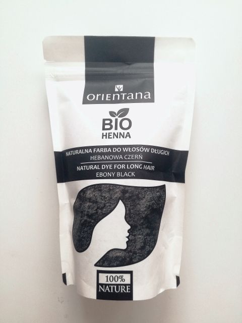 Orientana Bio Henna do włosów, Hebanowa czerń