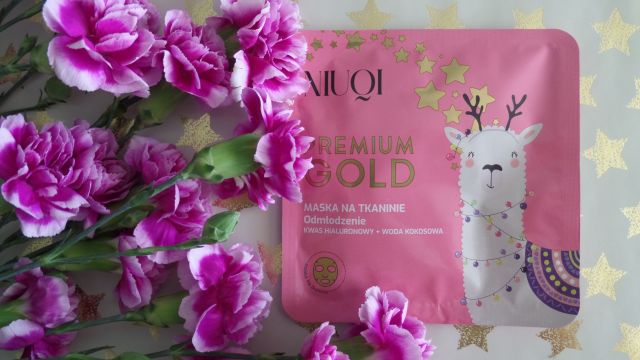 NIUQI Maska na tkaninie, Premium Gold, Odmłodzenie
