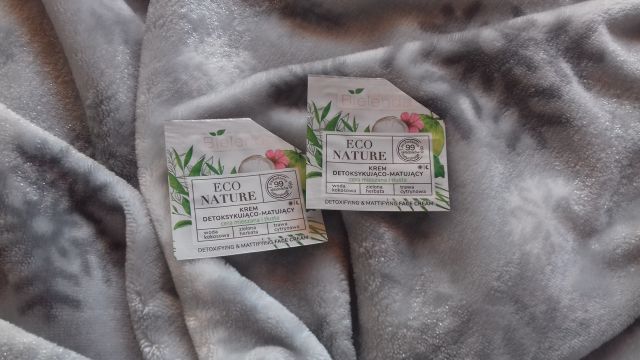 Bielenda Eco Nature, Krem do twarzy, Detoksykująco-matujący,  Na dzień i Na noc, Cera mieszana i tłusta,