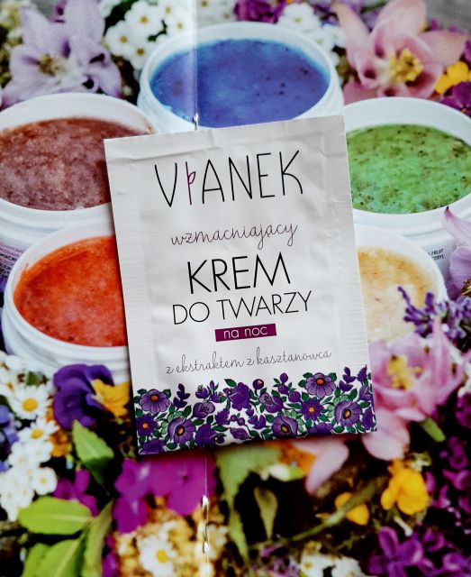 Sylveco Vianek, Krem do twarzy na noc, Seria fioletowa, Wzmacniający