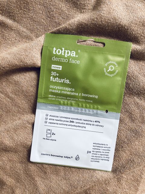Tołpa Dermo Face, Futuris 30+, Maska, Oczyszczająca, Mineralna z borowiną