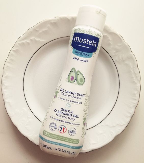 Mustela Żel do mycia ciała i włosów, Delikatny, Od 1 dnia życia, Avocado