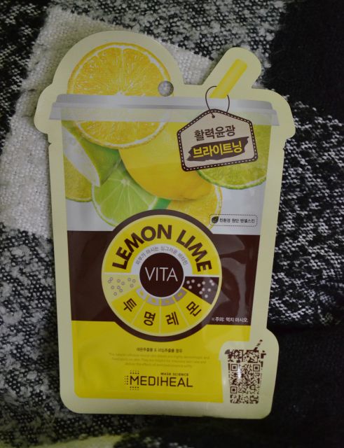 Mediheal Maska do twarzy w płacie, ADE, Cytryna i Limonka