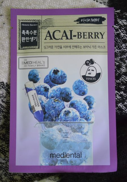 Mediental Maska do twarzy w płacie, Acai-Berry