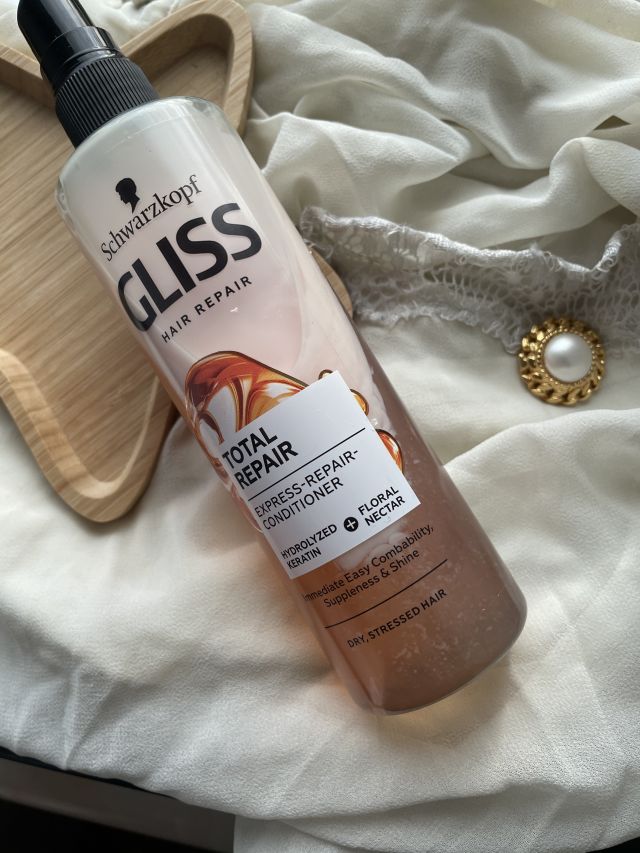 Schwarzkopf Gliss, Total Repair, Odżywka do włosów suchych i zniszczonych, Hydrolizowana keratyna i nektar kwiatowy, Ekspresowa