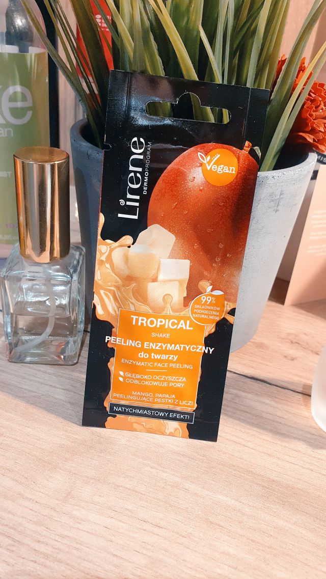 Lirene Peeling enzymatyczny do twarzy, Tropical, Mango i Papaja