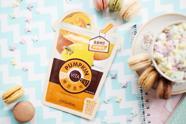 Mediheal Maska do twarzy w płacie, VITA, Liftingujągo - wygładzająca, Dynia