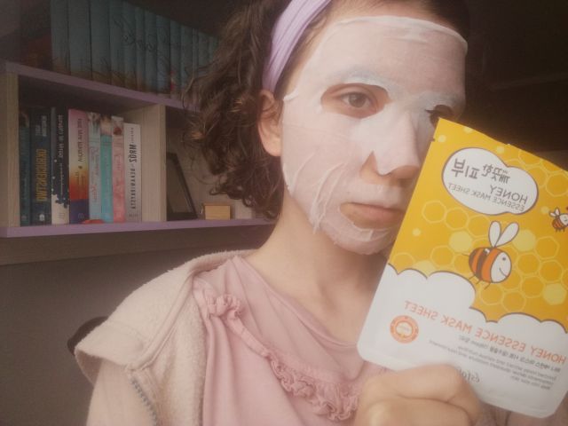 ésfolio Maska do twarzy w płacie, Honey Essence Mask
