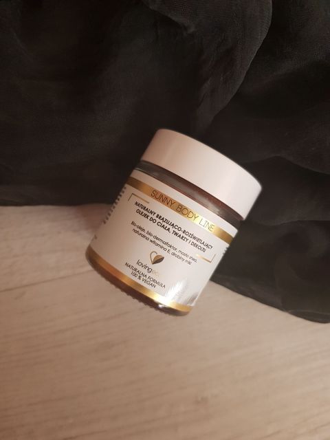 Loving Eco Olejek do ciała, twarzy i dekoltu, Naturalny, Brązująco-rozświetlający