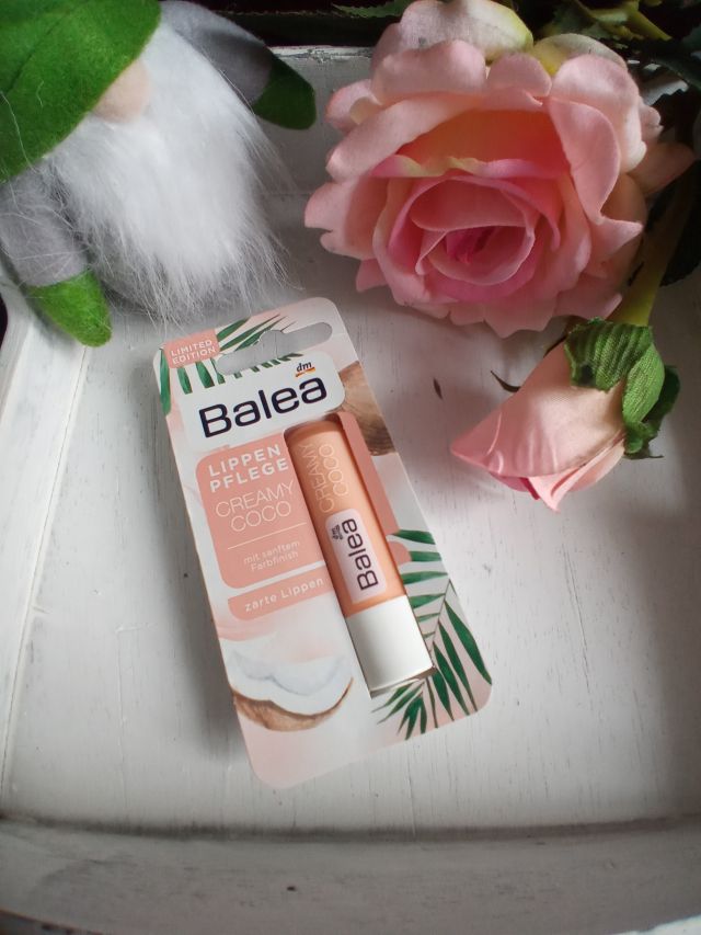 Balea Pomadka ochronna do ust, Creamy Coco, Edycja limitowana