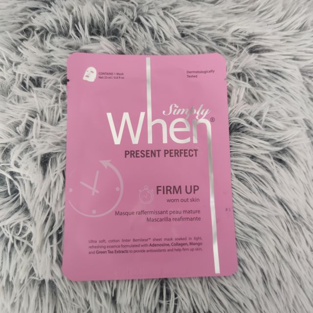 When Simply, Maseczka do twarzy, Wzmacniająca, Present Perfect